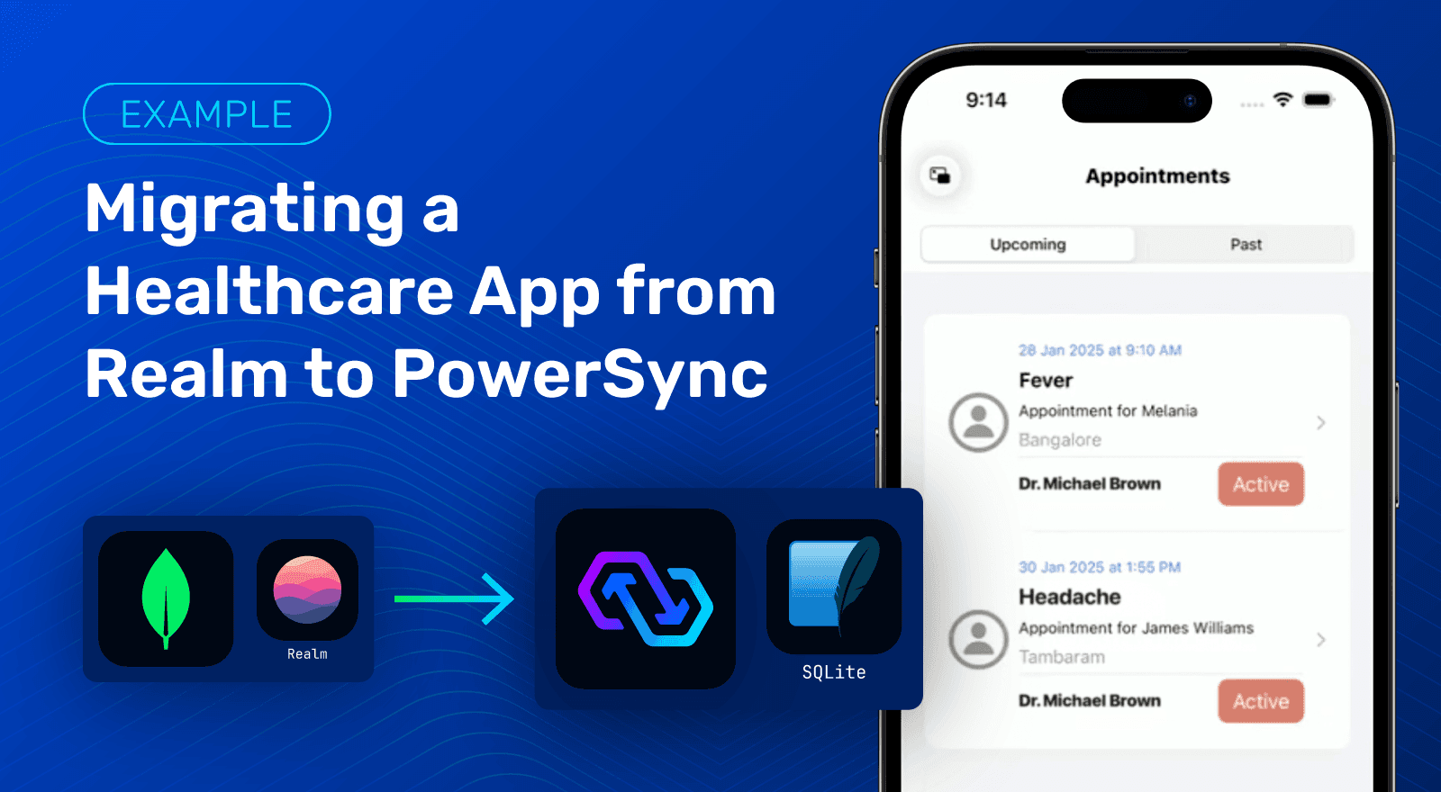 Featured image for "Atlas Device Sync Migration Example: Healthcare App Moves To PowerSync"