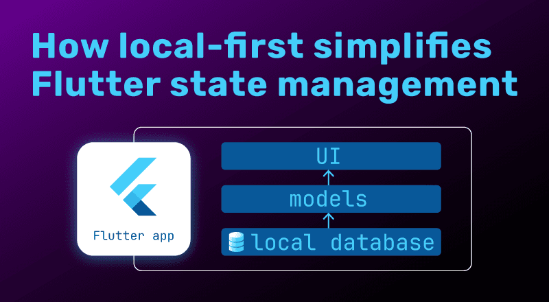 Featured image for "How Local-First Simplifies Flutter State Management"