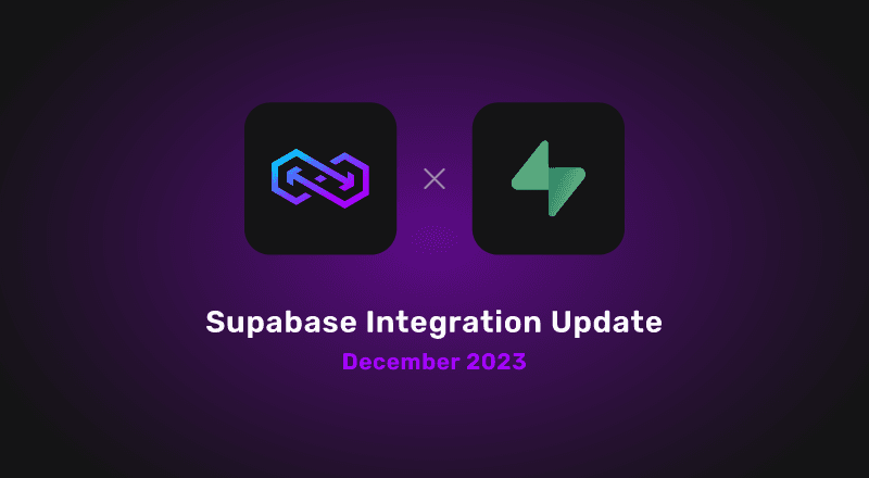 Featured image for "Supabase Integration Update — December 2023"
