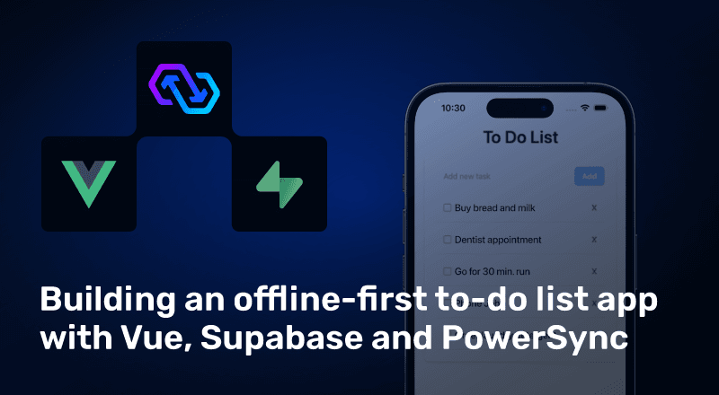 Thumbnail for "Vue Tutorial: Offline-First ToDo App With Supabase And PowerSync"